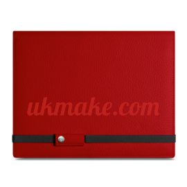 Caran D'Ache LÉMAN RED LEATHER NOTEBOOK A5
