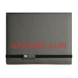 Caran D'Ache LÉMAN GREY LEATHER NOTEBOOK A5
