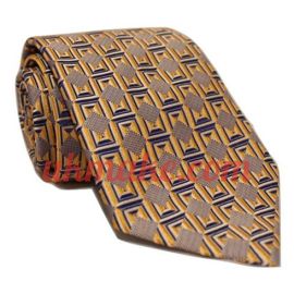 Andrew's Milano Orange with Navy Hue Necktie