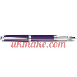 Caran D'Ache SILVER-PLATED, RHODIUM-COATED LÉMAN LILAC FOUNTAIN PEN