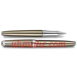 Caran D'Ache SILVER-PLATED, RHODIUM-COATED LÉMAN CAVIAR ROLLER PEN