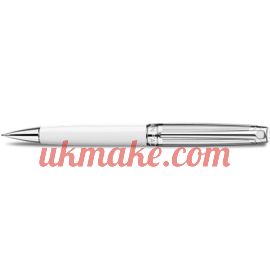 Caran D'Ache SILVER-PLATED, RHODIUM-COATED LÉMAN BICOLOR WHITE MECHANICAL PENCIL