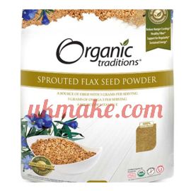 Organic Traditions Sprouted Flax Seed Powder 454 g