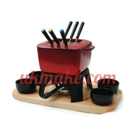 Swissmar Mont Blanc 15-PC Red Meat Fondue Set