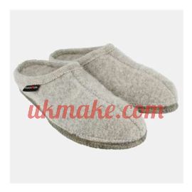 Haflinger Women's Slipper Alaska Size-41,Stone