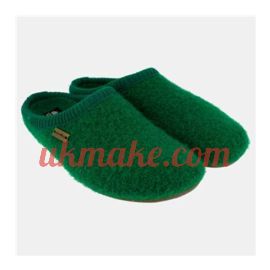 Haflinger Women's Slipper Classic Size-39,Emerald