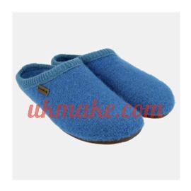Haflinger Women's Slipper Classic Size-40,Azure