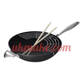 SCANPAN Professional Series 32cm Wok with Rack'N'Sticks